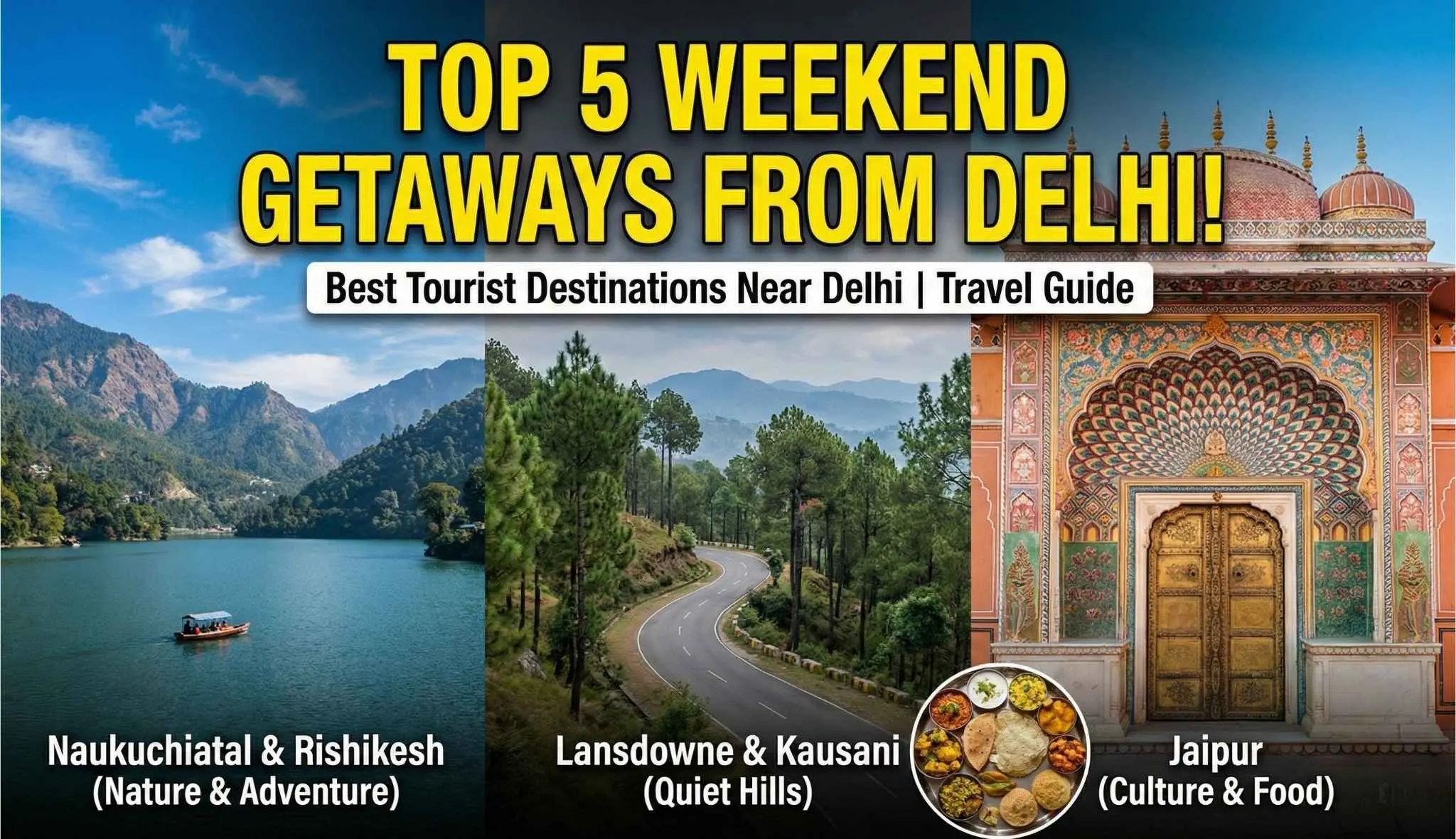 Best Tourist Destinations Near Delhi for Weekends